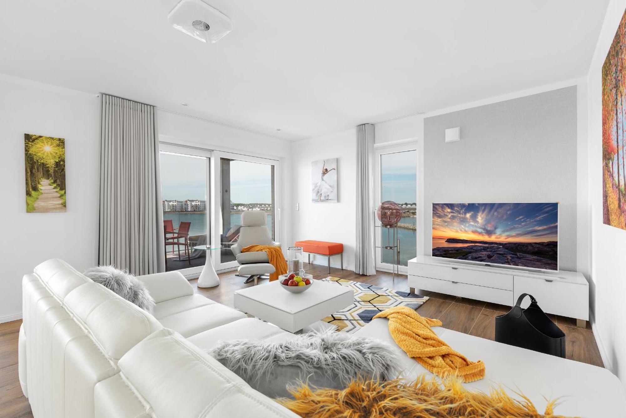 Brise- Direkt Am Wasser, Hafenblick, Fahrstuhl, Sauna, Ueberdachter Balkon Ольпеніц Екстер'єр фото
